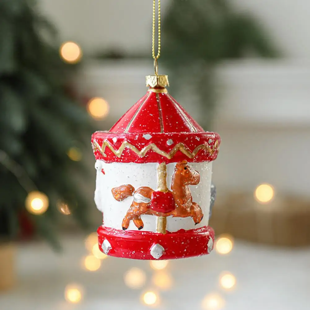 Рождественский орнамент, яркая подвеска в виде Рождественской елки на шнурке, Подвесное украшение в праздничной рождественской тематике для украшения вечеринки. Изображение 2