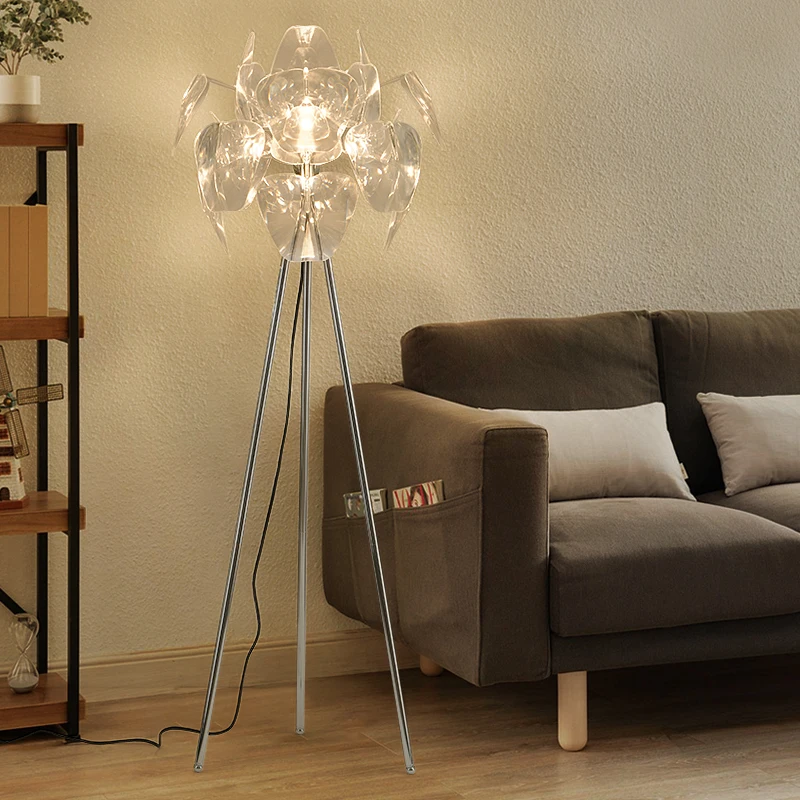 8686LIGHT Современный винтажный торшер, креативный простой светодиодный светильник, декоративный для дома, гостиной, спальни Изображение 3