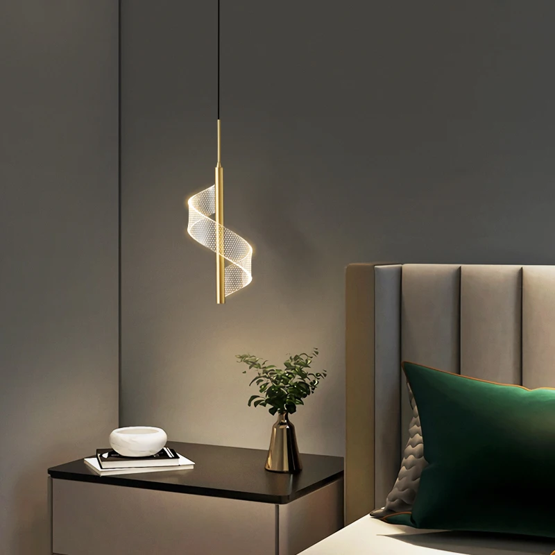 Подвесная люстра PLLY из латуни, светодиодные 3 цвета, золотисто-медные подвесные светильники для современного дома, гостиной, спальни Изображение 3