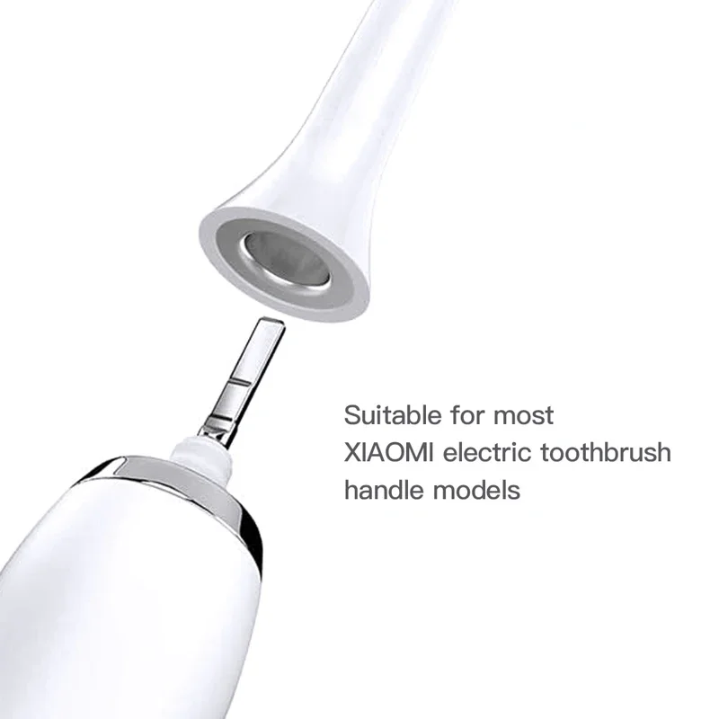 Сменные Насадки-Щетки Для XIAOMI MIJIA T300/500 Sonic Electric Toothbrush Cleaner С Мягкой Щетиной DuPont Вакуумные Насадки 10ШТ Изображение 3