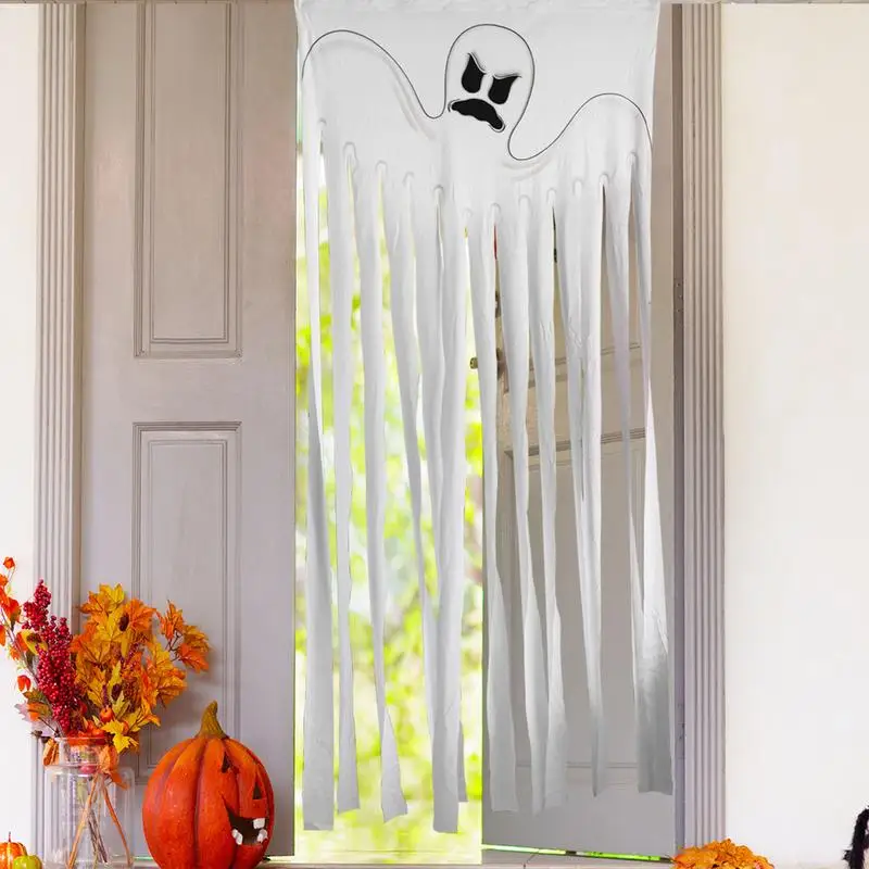 Украшения с привидениями на Хэллоуин, украшения для дверей и окон, украшения для дверей и окон с привидениями на Хэллоуин, Декор с привидениями на Хэллоуин для вечеринки в доме с привидениями Изображение 3