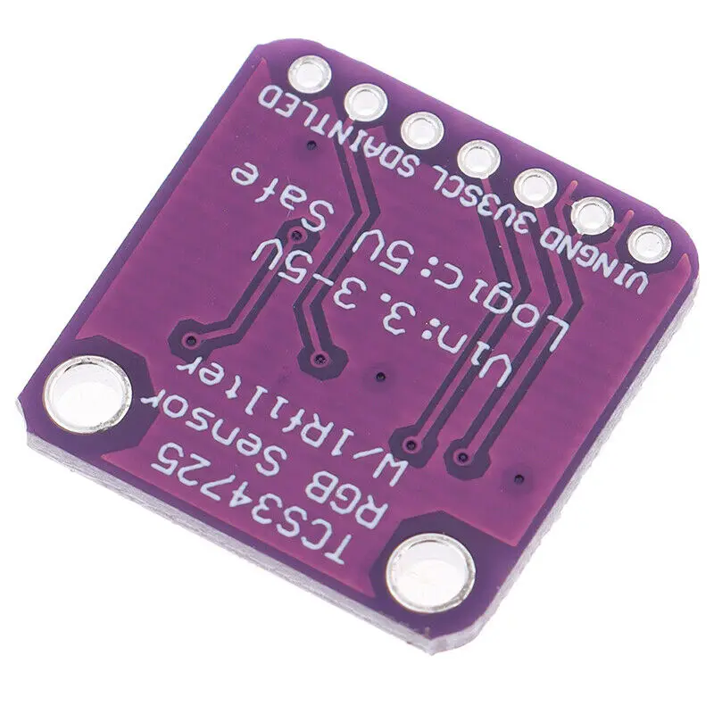 Цифровой датчик цвета RGB, ИК-фильтр, белый светодиодный модуль TCS34725 для Arduino EFW CH Изображение 3