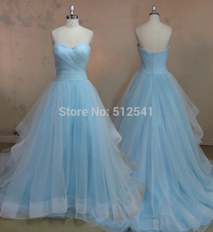 Актуальные изображения Свадебные платья трапециевидной формы со складками и шлейфом на заказ Свадебные платья 2019 vestidos de gala Изображение 4
