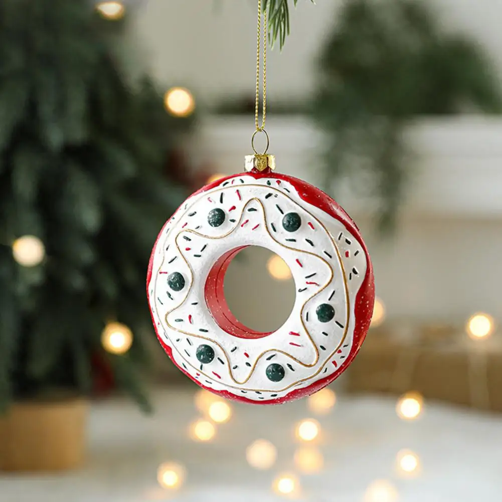 Рождественский орнамент, яркая подвеска в виде Рождественской елки на шнурке, Подвесное украшение в праздничной рождественской тематике для украшения вечеринки. Изображение 4