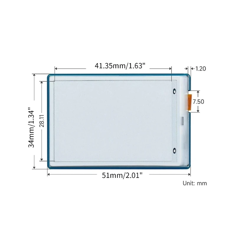 Высококонтрастный 1,9-дюймовый 91-сегментный дисплей электронной бумаги, Черно-Белый Модуль ePaper для Dropship RaspberryPiSTM32 Изображение 5
