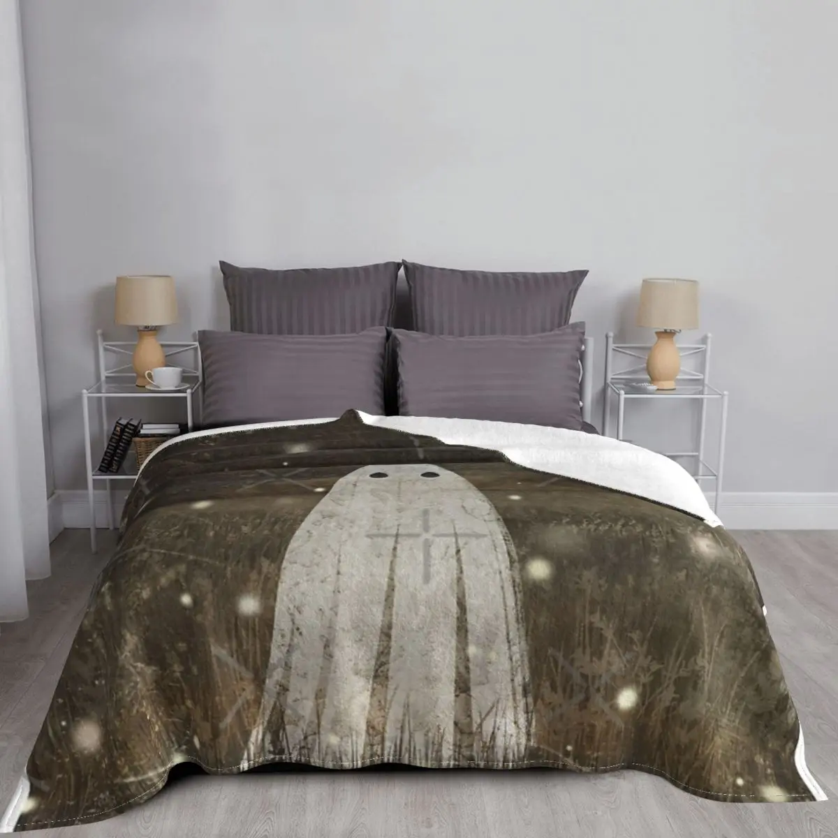 Одеяло со светлячками, покрывало на кровать, сохраняющее тепло в путешествии Изображение 5