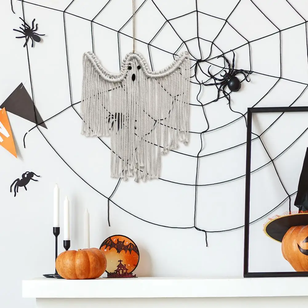 Орнамент на Хэллоуин, гобелен, Призрак, Висящий на стене, оформление сцены праздничной вечеринки, Украшение дома на Хэллоуин Изображение 5