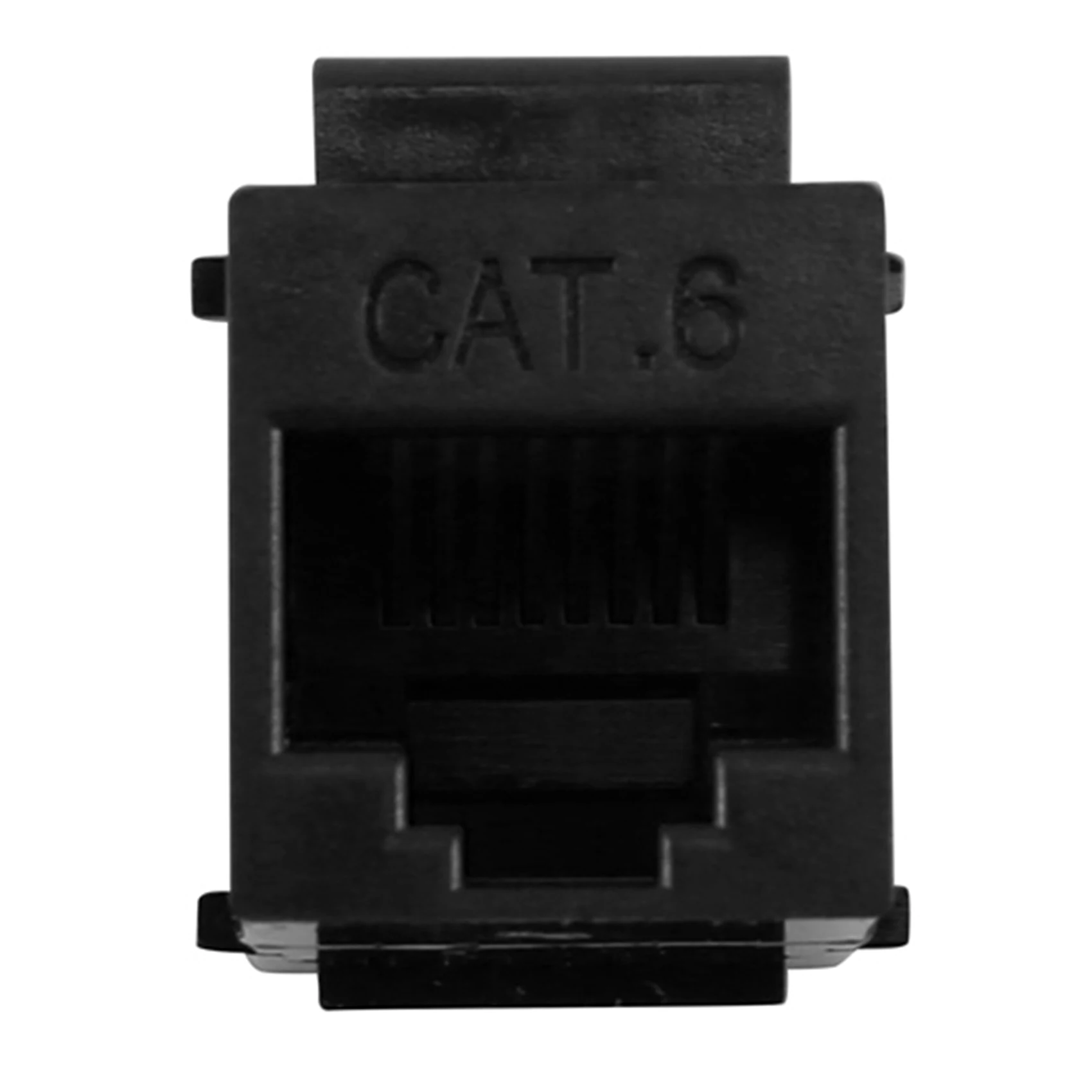 Разъем RJ45 Keystone Jack Cat6 Удлинитель RJ45 Ethernet Network LAN Cat 6 Разъемов Удлинителя Удлинительный адаптер (Черный) Изображение 5