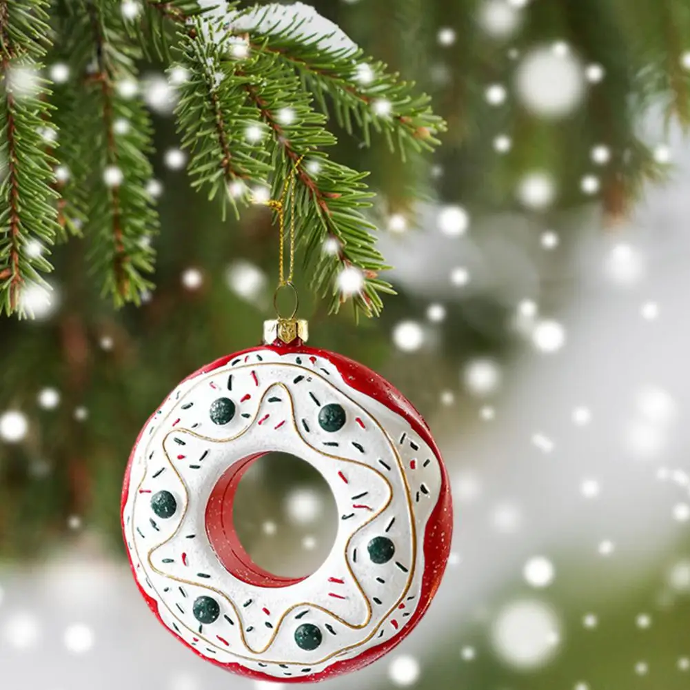 Рождественский орнамент, яркая подвеска в виде Рождественской елки на шнурке, Подвесное украшение в праздничной рождественской тематике для украшения вечеринки. Изображение 5